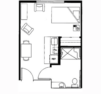 Floorplan of Stafford Suites in Sumner, Assisted Living, Sumner, WA 2