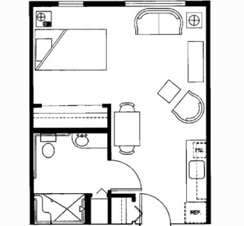 Floorplan of Stafford Suites in Sumner, Assisted Living, Sumner, WA 3