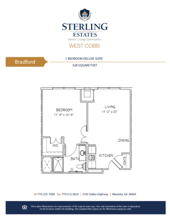 Floorplan of Sterling Estates of West Cobb, Assisted Living, Marietta, GA 4