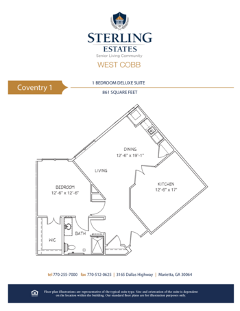 Floorplan of Sterling Estates of West Cobb, Assisted Living, Marietta, GA 5