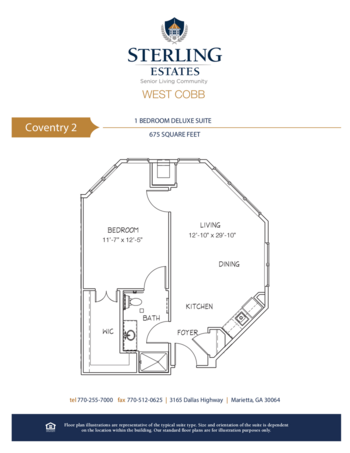 Floorplan of Sterling Estates of West Cobb, Assisted Living, Marietta, GA 7