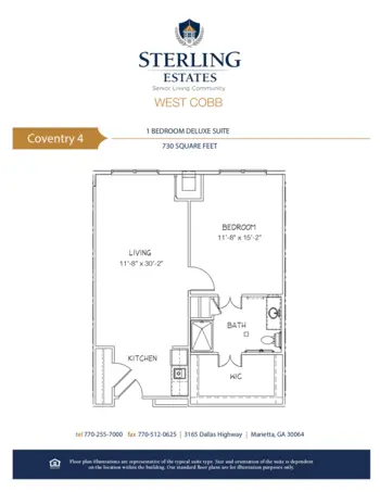 Floorplan of Sterling Estates of West Cobb, Assisted Living, Marietta, GA 9