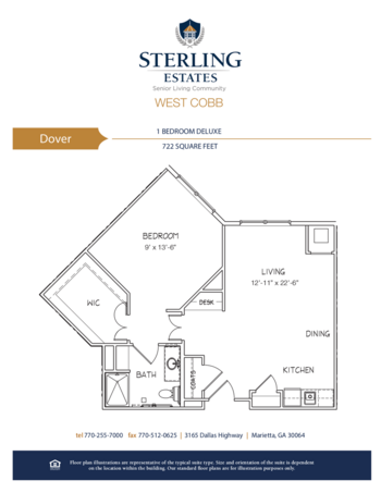 Floorplan of Sterling Estates of West Cobb, Assisted Living, Marietta, GA 11