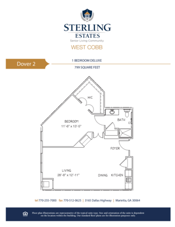 Floorplan of Sterling Estates of West Cobb, Assisted Living, Marietta, GA 12