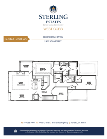 Floorplan of Sterling Estates of West Cobb, Assisted Living, Marietta, GA 16