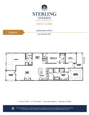 Floorplan of Sterling Estates of West Cobb, Assisted Living, Marietta, GA 17