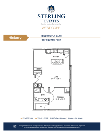 Floorplan of Sterling Estates of West Cobb, Assisted Living, Marietta, GA 19