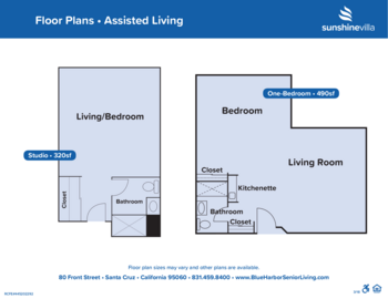 Floorplan of Sunshine Villa, Assisted Living, Memory Care, Santa Cruz, CA 1