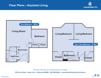 Floorplan of Sunshine Villa, Assisted Living, Memory Care, Santa Cruz, CA 2