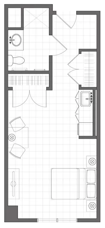 Floorplan of The Residence at Cedar Dell, Assisted Living, Dartmouth, MA 2