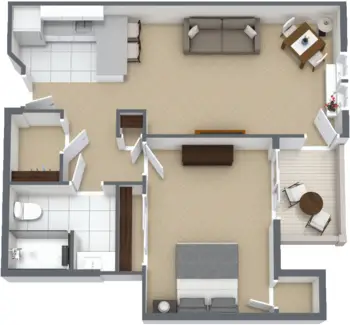 Floorplan of The Village at Rancho Solano, Assisted Living, Fairfield, CA 1