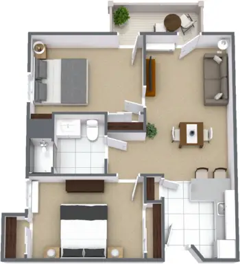Floorplan of The Village at Rancho Solano, Assisted Living, Fairfield, CA 3