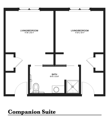 Floorplan of White Oaks at McHenry, Assisted Living, McHenry, IL 1