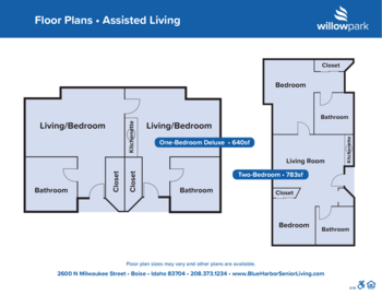 Floorplan of Willow Park, Assisted Living, Memory Care, Boise, ID 2