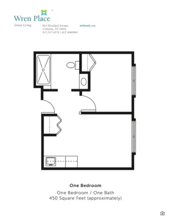 Floorplan of Wren House, Assisted Living, Cleburne, TX 2