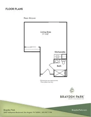 Floorplan of Brayden Park Assisted Living, Assisted Living, San Angelo, TX 8