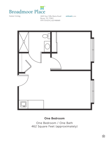 Floorplan of Broadmoor Place, Assisted Living, Bryan, TX 2