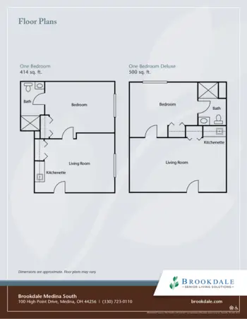 Floorplan of Brookdale Medina South, Assisted Living, Medina, OH 2