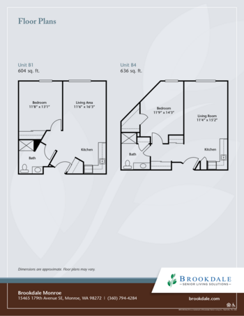 Floorplan of Brookdale Monroe, Assisted Living, Monroe, WA 2