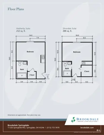 Floorplan of Brookdale Springdale, Assisted Living, Springdale, OH 1