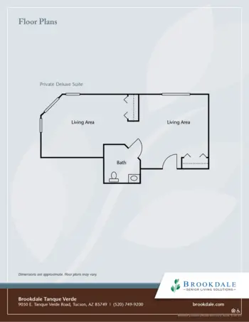 Floorplan of Brookdale Tanque Verde, Assisted Living, Tucson, AZ 2