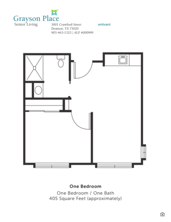 Floorplan of Grayson Place, Assisted Living, Denison, TX 2
