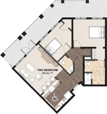 Floorplan of Highland Park Senior Living, Assisted Living, Wilkes Barre Township, PA 7