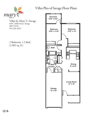 Floorplan of Mary T Home, Assisted Living, Coon Rapids, MN 10