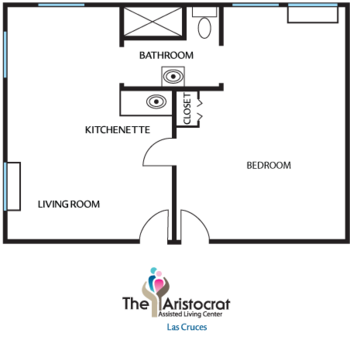 Floorplan of The Adobe Assisted Living in Las Cruces, Assisted Living, Las Cruces, NM 2