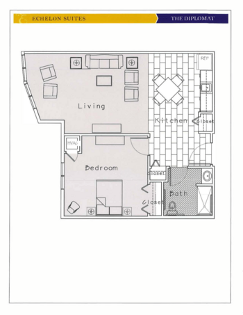 Floorplan of The Echelon, Assisted Living, Medina, OH 2