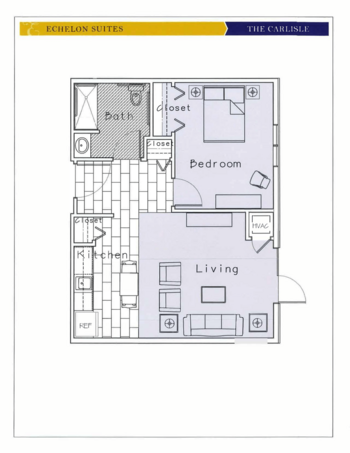Floorplan of The Echelon, Assisted Living, Medina, OH 4