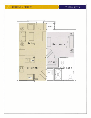 Floorplan of The Echelon, Assisted Living, Medina, OH 7