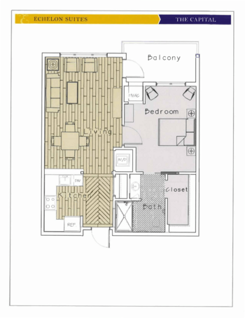 Floorplan of The Echelon, Assisted Living, Medina, OH 8