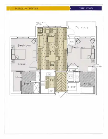 Floorplan of The Echelon, Assisted Living, Medina, OH 10
