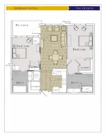 Floorplan of The Echelon, Assisted Living, Medina, OH 11