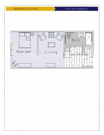 Floorplan of The Echelon, Assisted Living, Medina, OH 14