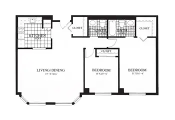 Floorplan of The Gables at Winchester, Assisted Living, Winchester, MA 2