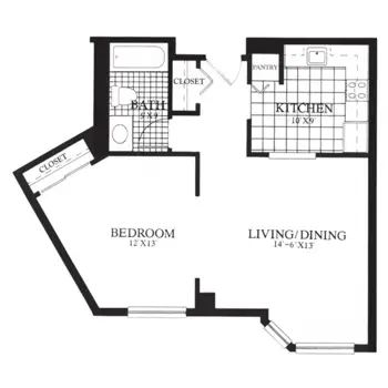 Floorplan of The Gables at Winchester, Assisted Living, Winchester, MA 3