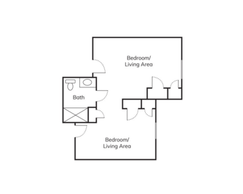 Floorplan of The Gardens of Castle Hills, Assisted Living, San Antonio, TX 6