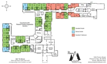 Floorplan of The Pines Assisted Living, Assisted Living, Memory Care, Prairie du Sac, WI 1