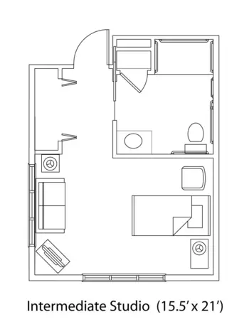 Floorplan of The Pines Assisted Living, Assisted Living, Memory Care, Prairie du Sac, WI 6