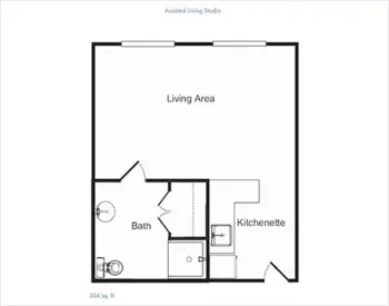 Floorplan of Wickshire West Lafayette, Assisted Living, West Lafayette, IN 2