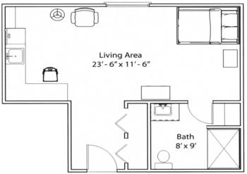 Floorplan of Barton Woods Assisted Living, Assisted Living, Freeland, MI 2