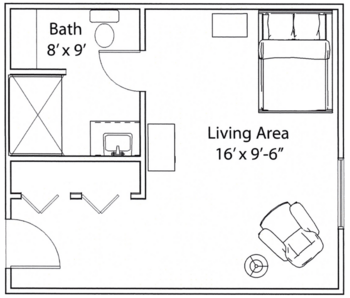Floorplan of Barton Woods Assisted Living, Assisted Living, Freeland, MI 6