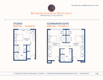 Floorplan of Bethesda Gardens Monument, Assisted Living, Monument, CO 5