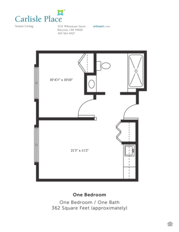 Floorplan of Carlisle Place, Assisted Living, Bucyrus, OH 3