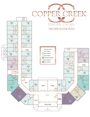 Floorplan of Copper Creek Senior Living, Assisted Living, Memory Care, West Union, IA 2