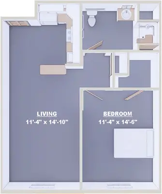 Floorplan of Danbury in Hudson, Assisted Living, Hudson, OH 4
