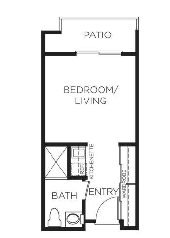 Floorplan of Drake Terrace, Assisted Living, San Rafael, CA 1