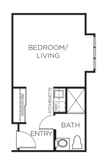 Floorplan of Drake Terrace, Assisted Living, San Rafael, CA 3
